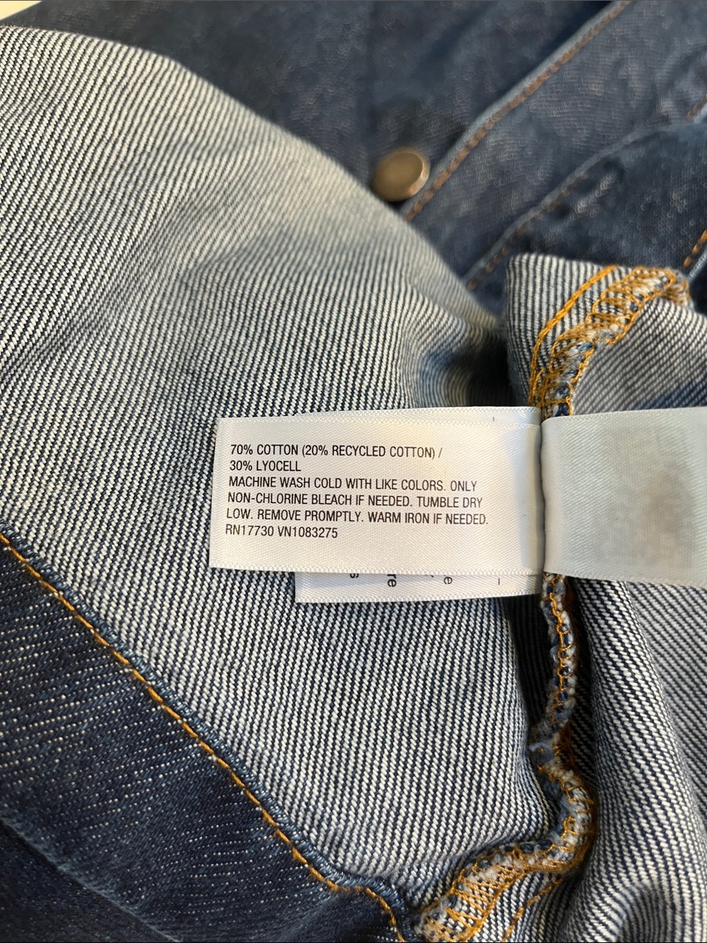 Universal Thread Dark Blue Denim Trench with Belt - Picture 6 of 6